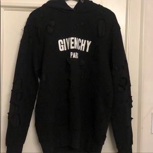 Givenchy black mesh hoodie